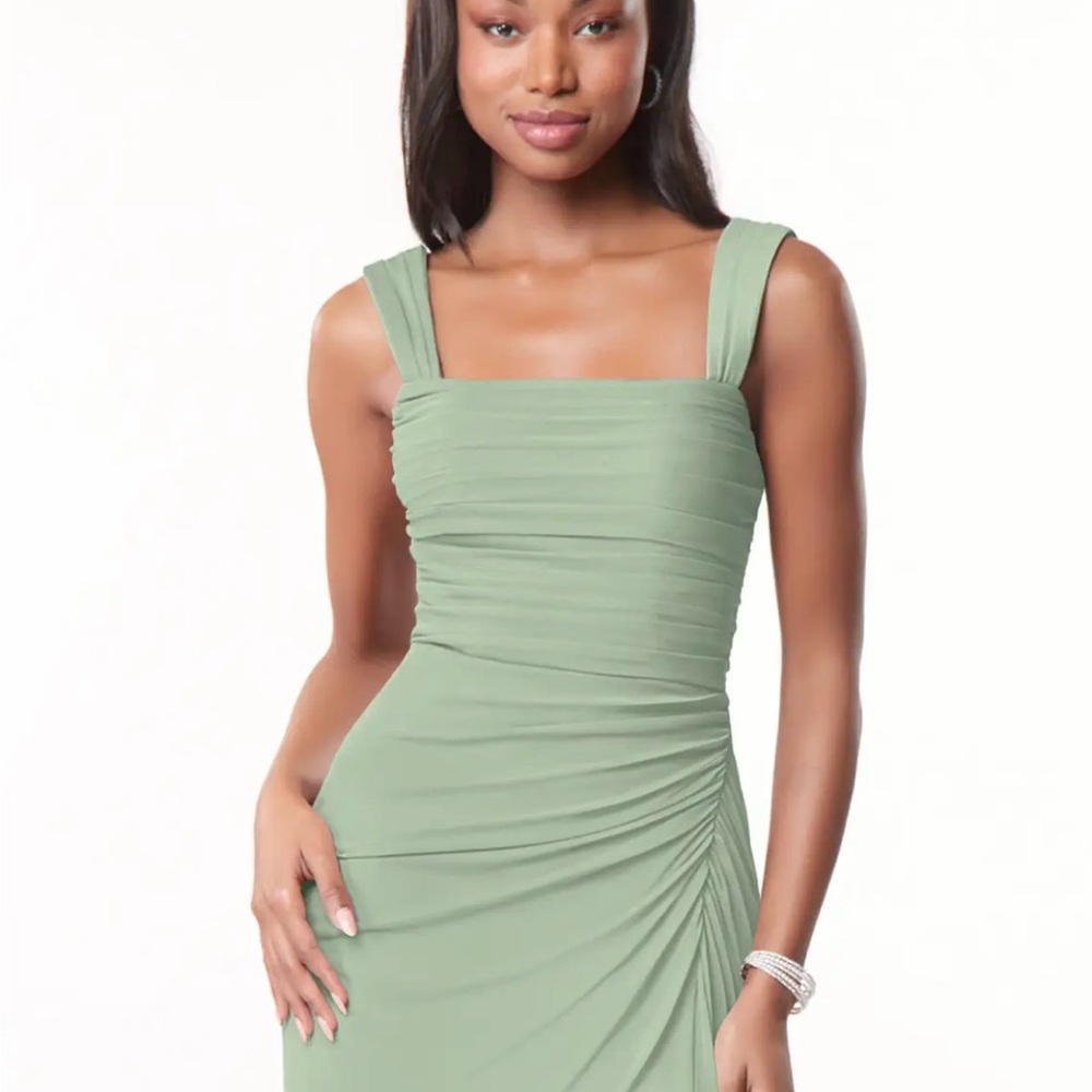 Azazie Sage Green Bridesmaids Dress
